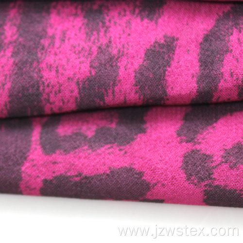 100% Polyster printed chiffon fabricLeopard grain